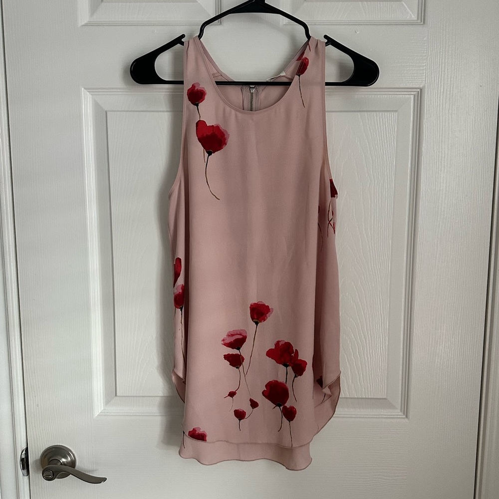 Wilfred Aritzia Pink Blouse with Back Zipper